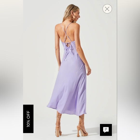 ASTR The Label Purple Gaia Dress Size Large NWT - Picture 2 of 10